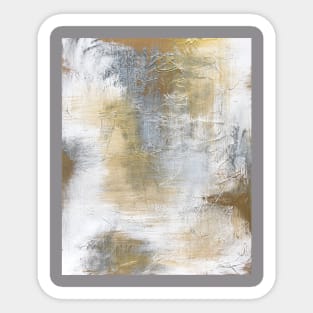 Gold And Grey Textures A2 Sticker